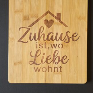 Bambus-Frühstücksbrett 30 x 23 cm mit eigenem Design